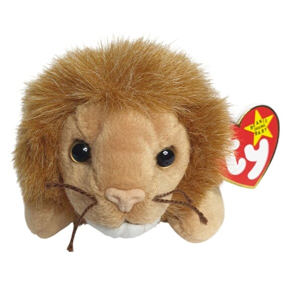 VTG Ty Beanie Babies Roary Lion 9" Plush Toy 1996 Style 4069 Stuffed Animal - Picture 1 of 8